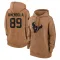 Brown Women's Danny Amendola Houston Texans 2023 Salute To Service Pullover Hoodie