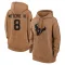 Brown Women's John Metchie III Houston Texans 2023 Salute To Service Pullover Hoodie