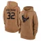 Brown Women's Ka'dar Hollman Houston Texans 2023 Salute To Service Pullover Hoodie