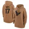 Brown Women's Kris Boyd Houston Texans 2023 Salute To Service Pullover Hoodie