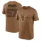 Brown Youth Blake Fisher Houston Texans 2023 Salute To Service Performance T-Shirt