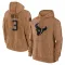 Brown Youth Tank Dell Houston Texans 2023 Salute To Service Club Pullover Hoodie