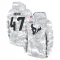 Camo Men's Andrew Beck Houston Texans Arctic 2024 Salute to Service Club Fleece Pullover Hoodie