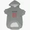 Gray Houston Texans Andre Johnson   Dog & Cat Pet Hoodie