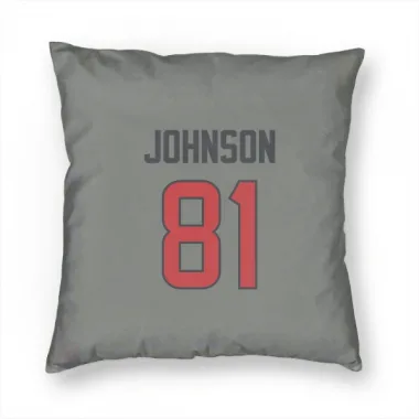 Gray Houston Texans Andre Johnson   Pillow Cover (18 X 18)