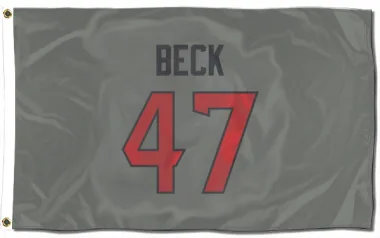 Gray Houston Texans Andrew Beck   Flag (3 X 5)