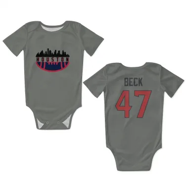 Gray Houston Texans Andrew Beck   Newborn & Infant Bodysuit