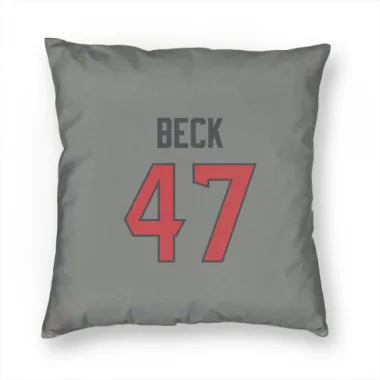 Gray Houston Texans Andrew Beck   Pillow Cover (18 X 18)