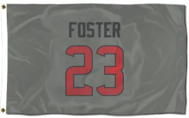 Gray Houston Texans Arian Foster   Flag (3 X 5)