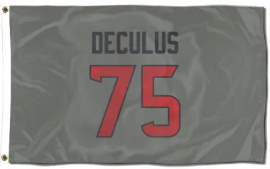 Gray Houston Texans Austin Deculus   Flag (3 X 5)