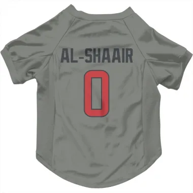 Gray Houston Texans Azeez Al-Shaair   Dog & Cat Pet Jersey