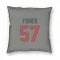 Gray Houston Texans Blake Fisher   Pillow Cover (18 X 18)