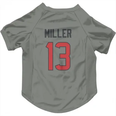 Gray Houston Texans Braxton Miller   Dog & Cat Pet Jersey