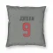 Gray Houston Texans Brevin Jordan   Pillow Cover (18 X 18)