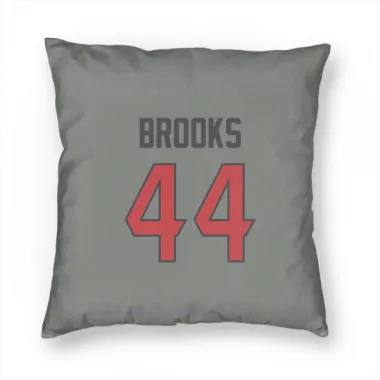 Gray Houston Texans British Brooks   Pillow Cover (18 X 18)