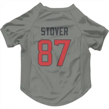 Gray Houston Texans Cade Stover   Dog & Cat Pet Jersey