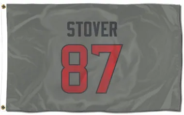 Gray Houston Texans Cade Stover   Flag (3 X 5)