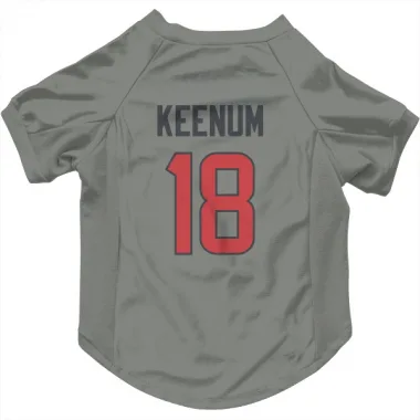 Gray Houston Texans Case Keenum   Dog & Cat Pet Jersey