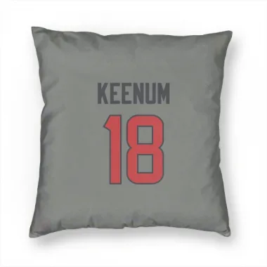 Gray Houston Texans Case Keenum   Pillow Cover (18 X 18)