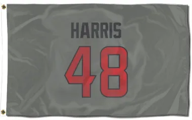 Gray Houston Texans Christian Harris   Flag (3 X 5)