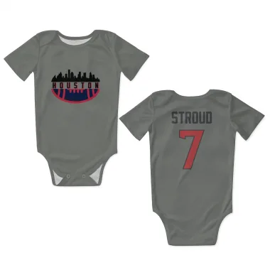 Gray Houston Texans C.J. Stroud   Newborn & Infant Bodysuit