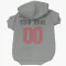 Gray Houston Texans Custom    Dog & Cat Pet Hoodie