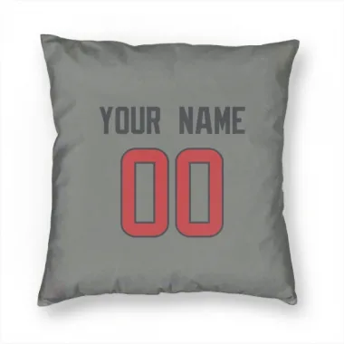 Gray Houston Texans Custom    Pillow Cover (18 X 18)