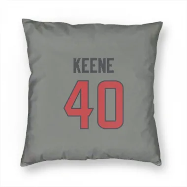 Gray Houston Texans Dalton Keene   Pillow Cover (18 X 18)