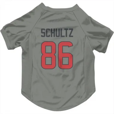 Gray Houston Texans Dalton Schultz   Dog & Cat Pet Jersey