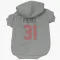 Gray Houston Texans Dameon Pierce   Dog & Cat Pet Hoodie