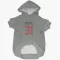 Gray Houston Texans Dameon Pierce   Dog & Cat Pet Hoodie