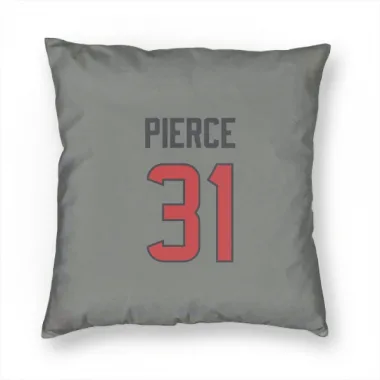 Gray Houston Texans Dameon Pierce   Pillow Cover (18 X 18)