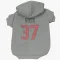 Gray Houston Texans D'Angelo Ross   Dog & Cat Pet Hoodie