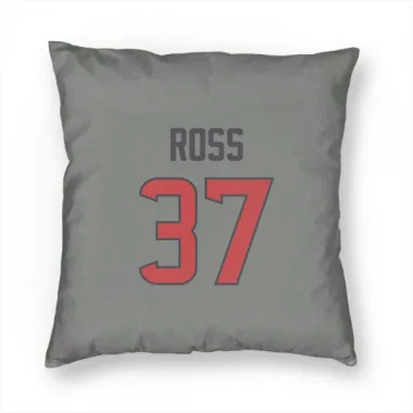 Gray Houston Texans D'Angelo Ross   Pillow Cover (18 X 18)