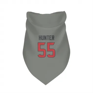 Gray Houston Texans Danielle Hunter   Dog & Cat Pet Bandana