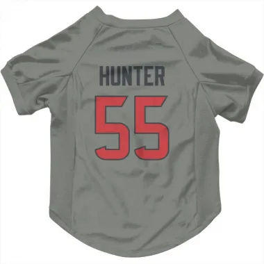 Gray Houston Texans Danielle Hunter   Dog & Cat Pet Jersey