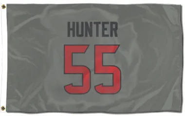 Gray Houston Texans Danielle Hunter   Flag (3 X 5)