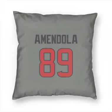 Gray Houston Texans Danny Amendola   Pillow Cover (18 X 18)