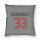 Gray Houston Texans Dare Ogunbowale   Pillow Cover (18 X 18)