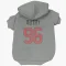 Gray Houston Texans Denico Autry   Dog & Cat Pet Hoodie