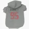 Gray Houston Texans Derek Barnett   Dog & Cat Pet Hoodie