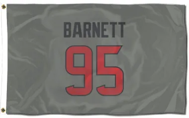 Gray Houston Texans Derek Barnett   Flag (3 X 5)