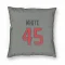 Gray Houston Texans Devin White   Pillow Cover (18 X 18)