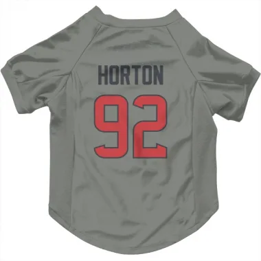 Gray Houston Texans Dylan Horton   Dog & Cat Pet Jersey