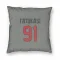 Gray Houston Texans Folorunso Fatukasi   Pillow Cover (18 X 18)