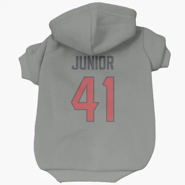 Gray Houston Texans Gregory Junior   Dog & Cat Pet Hoodie