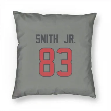 Gray Houston Texans Irv Smith Jr.   Pillow Cover (18 X 18)