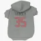 Gray Houston Texans Jake Hansen   Dog & Cat Pet Hoodie