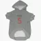 Gray Houston Texans Jalen Pitre   Dog & Cat Pet Hoodie