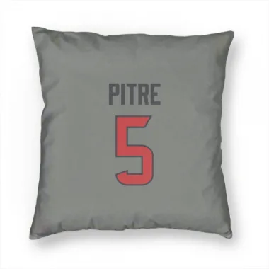 Gray Houston Texans Jalen Pitre   Pillow Cover (18 X 18)